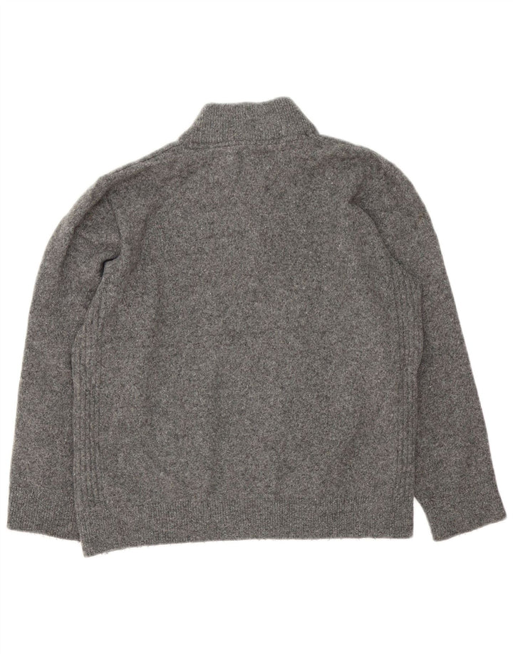 Sweter damski Barbour z zamkiem błyskawicznym UK 16, duży, szary, wełniany