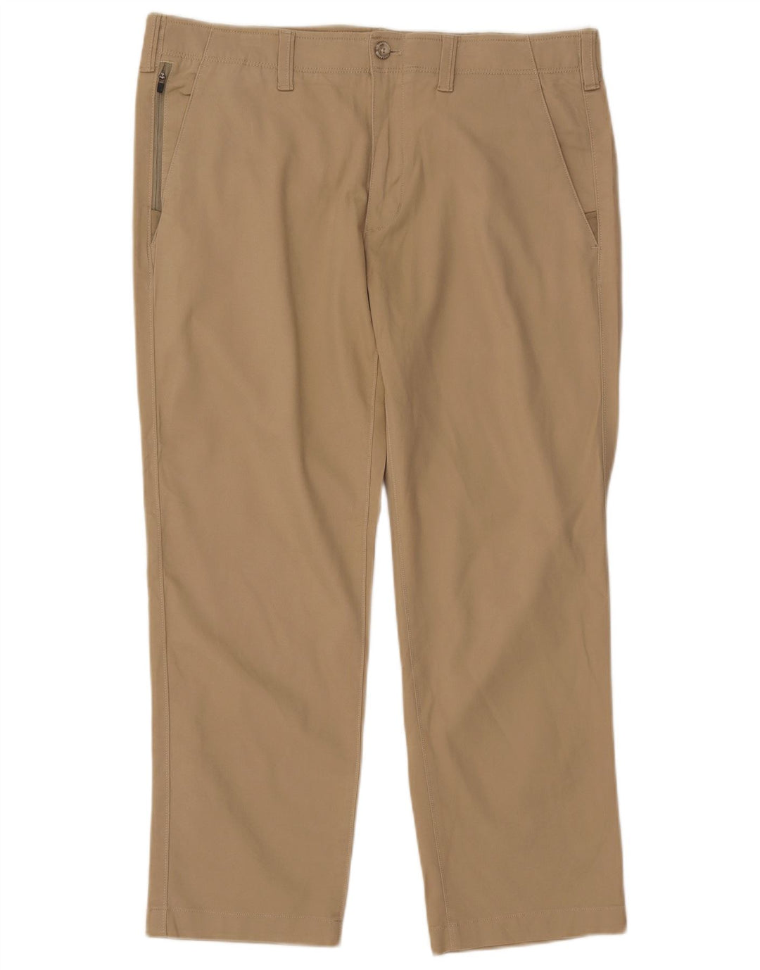 Proste spodnie chino męskie EDDIE BAUER W38 L30 Beżowa bawełna