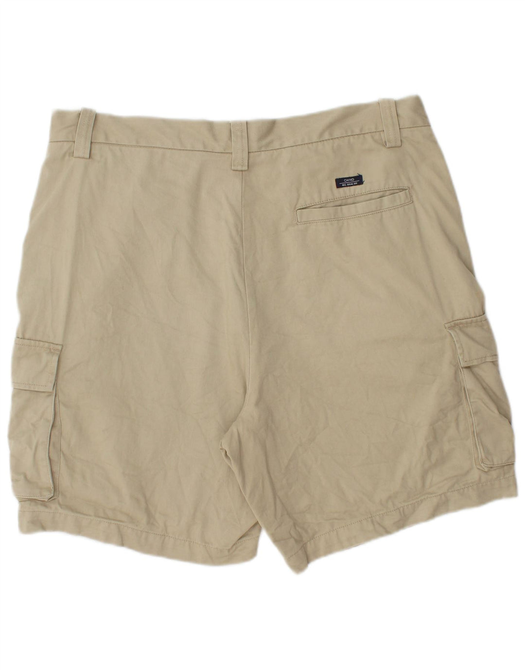 MARKS & SPENCER Męskie niebieskie spodenki cargo Harbour W38 XL, beżowa bawełna