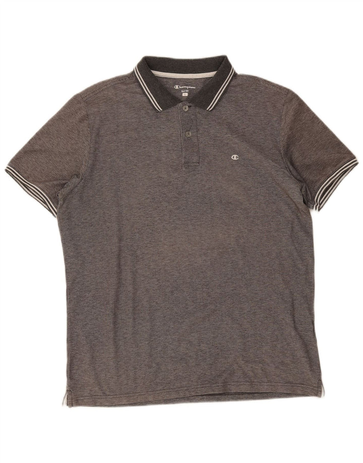 Męska koszulka polo Champion Easy Fit w duże szare paski