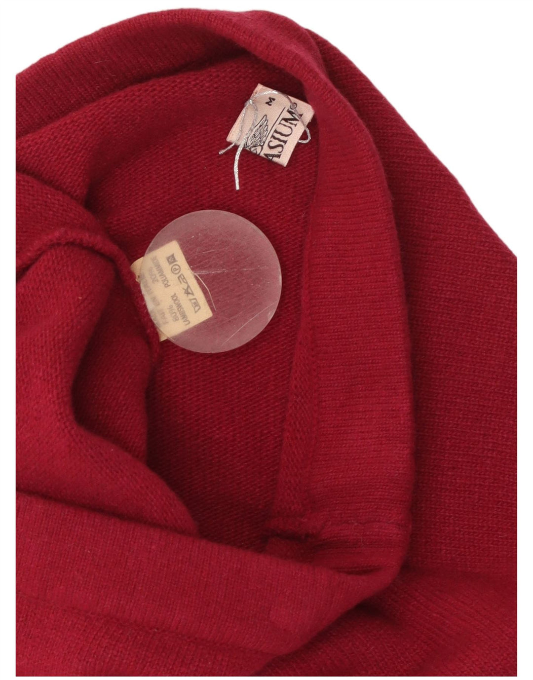 GYMNASIUM Damska dzianinowa spódnica ołówkowa średnia W26 czerwona owcza wełna