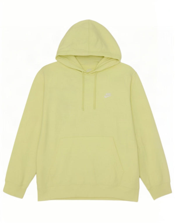 Adidas Męska bluza z kapturem 2XL Żółta bawełna