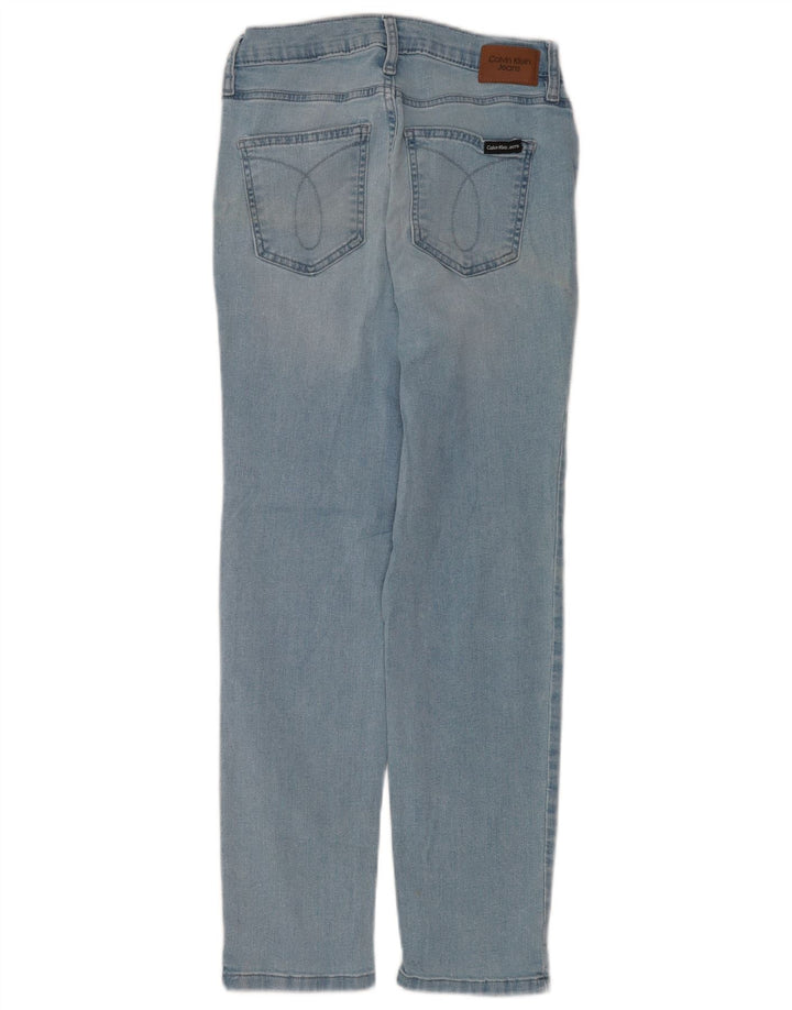 Damskie proste dżinsy Calvin Klein W25 L25 Niebieskie bawełniane
