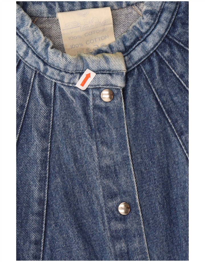 Damski kombinezon dżinsowy VINTAGE IT 40 Small, niebieski, bawełniany