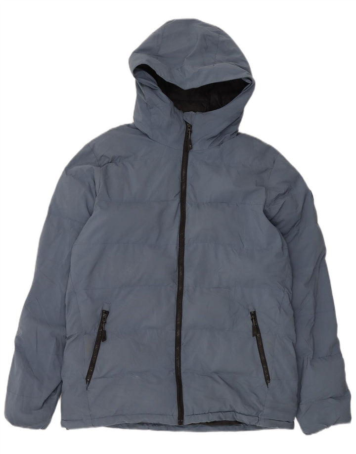 Męska ocieplana kurtka z kapturem Musto UK 38, średni niebieski poliester