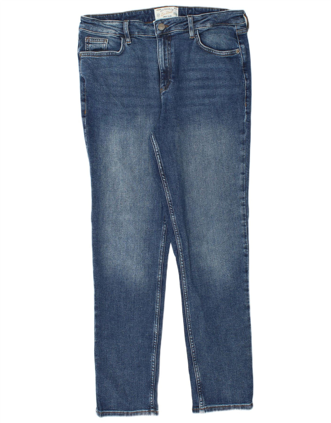 Damskie jeansy Fat Face Sway Slim UK 14 Large W32 L29 Niebieska bawełna