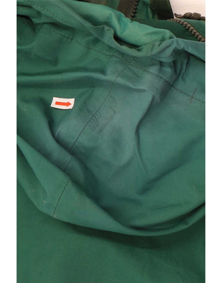 Męski płaszcz przeciwdeszczowy z kapturem Berghaus UK 38 Średni zielony nylon