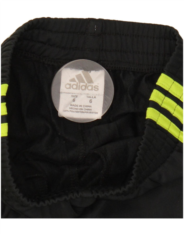 Spodnie dresowe Adidas dziewczęce 5-6 lat, czarne, poliestrowe