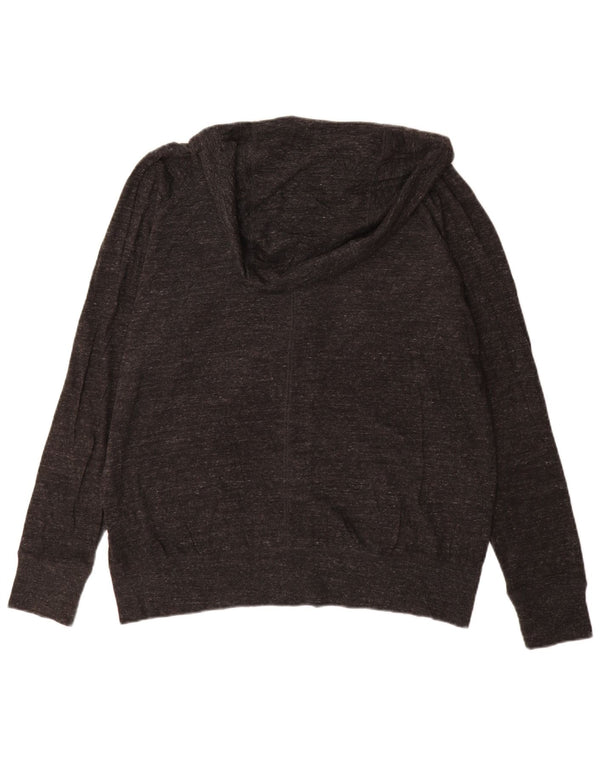 Damski sweter z kapturem i zamkiem Nike UK 18 XL, szara, nakrapiana bawełna