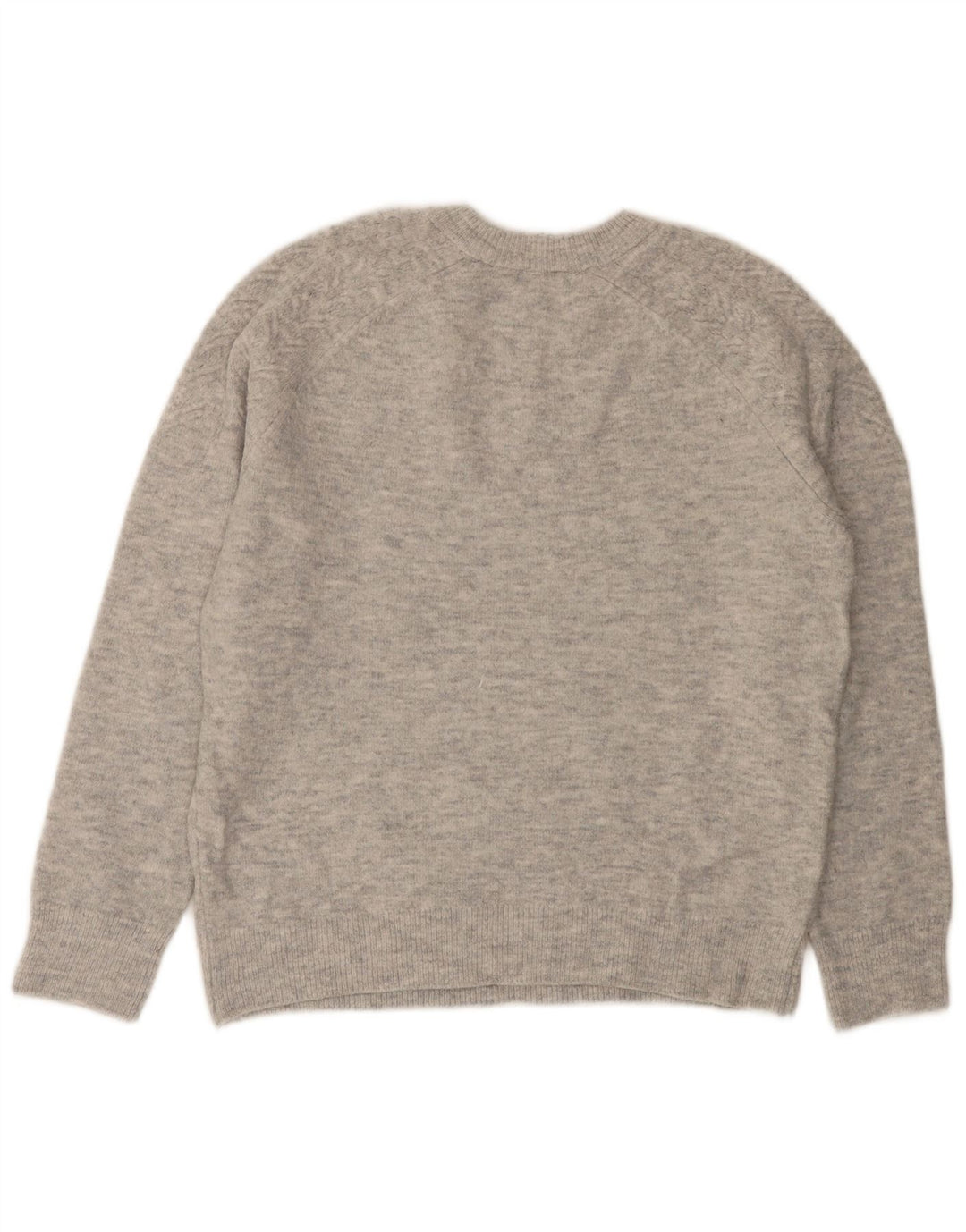 Sweter damski Marks & Spencer z okrągłym dekoltem, UK 14, średni szary nakrapiany
