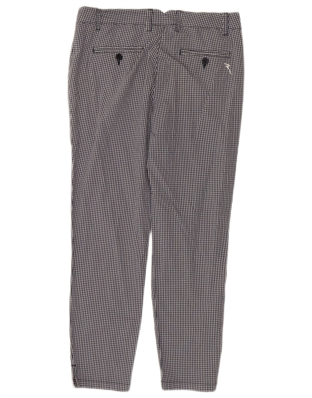 Spodnie damskie Chervo Slim Casual IT 44 Medium W38 L26 Czarna kratka