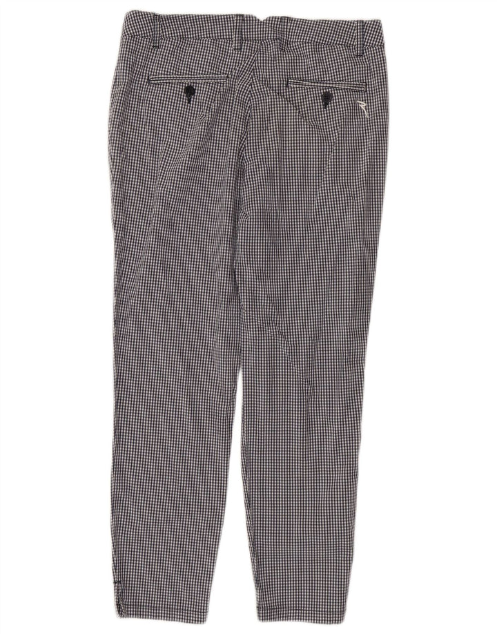 Spodnie damskie Chervo Slim Casual IT 44 Medium W38 L26 Czarna kratka
