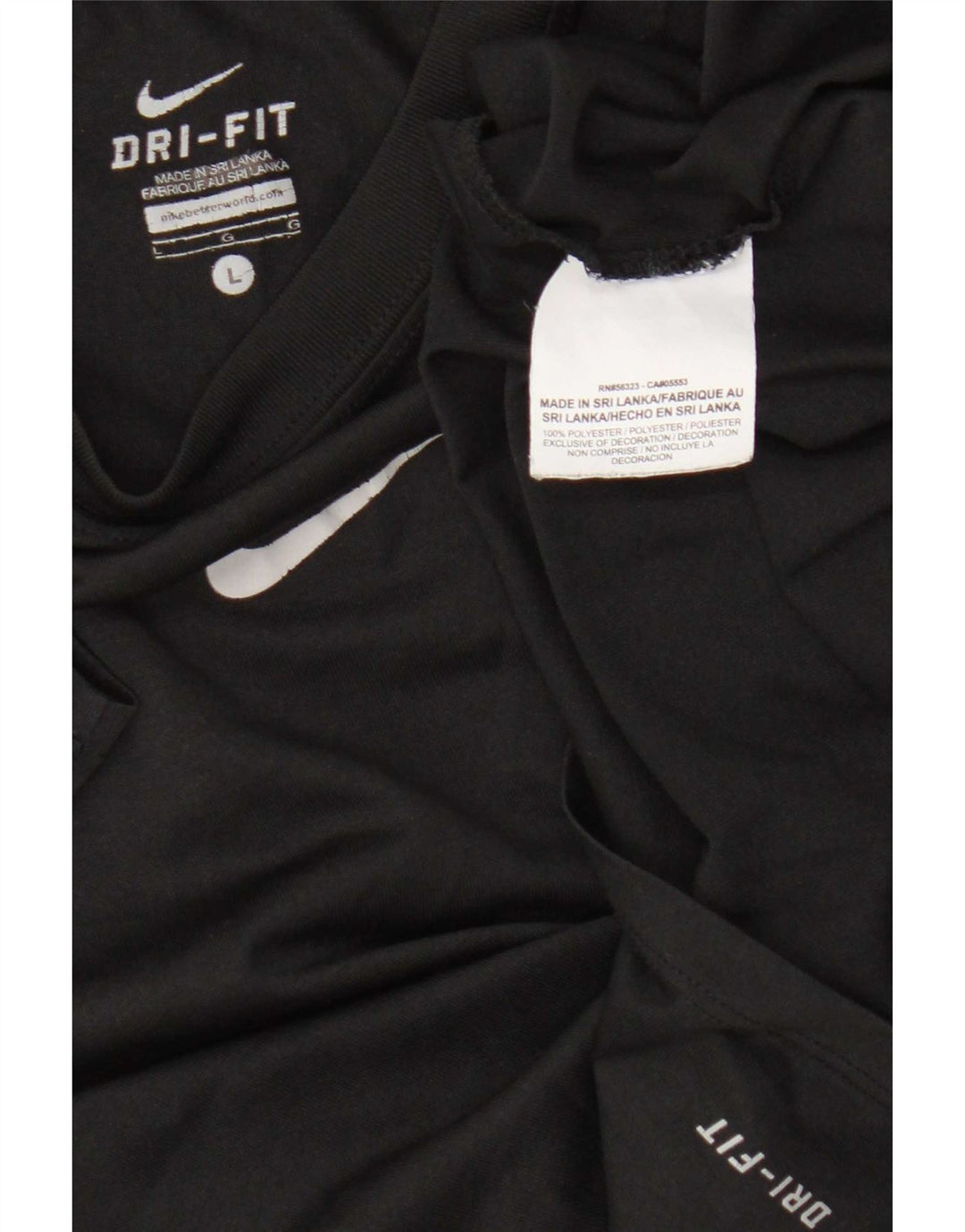 Chłopięcy T-shirt Nike Dri Fit na 12-13 lat, duży, czarny, poliester