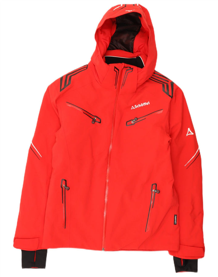 Męska kurtka narciarska z kapturem Schoffel Graphic UK 36 Small Red Colorblock