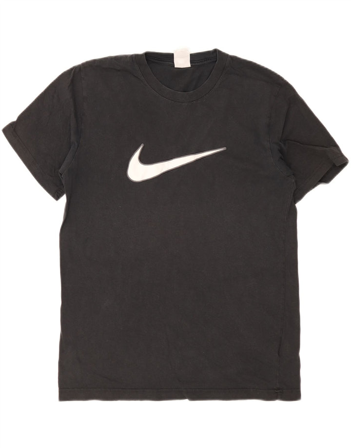 Męski T-shirt z grafiką Nike, średni czarny, bawełniany