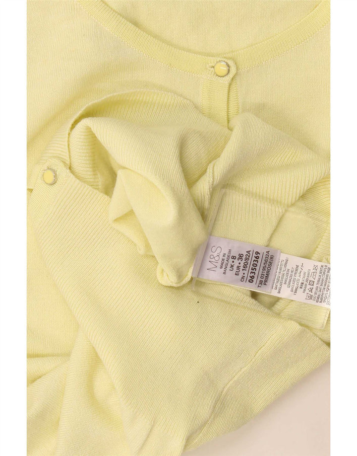 Sweter damski Marks & Spencer UK 8 Small, żółta wiskoza