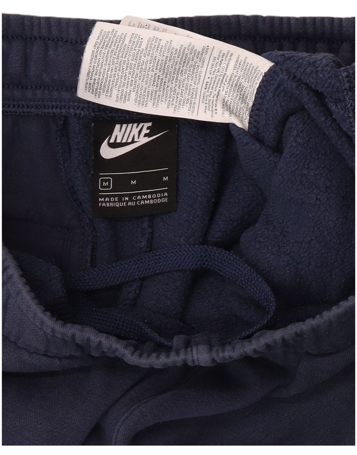 Męskie spodnie dresowe Nike, joggery, średnie granatowe, bawełniane