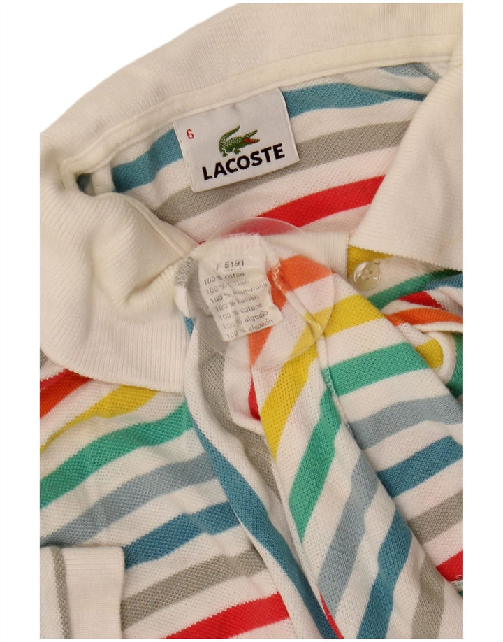 Męska koszulka polo Lacoste, rozmiar 6, XL, wielokolorowa, bawełniana w paski