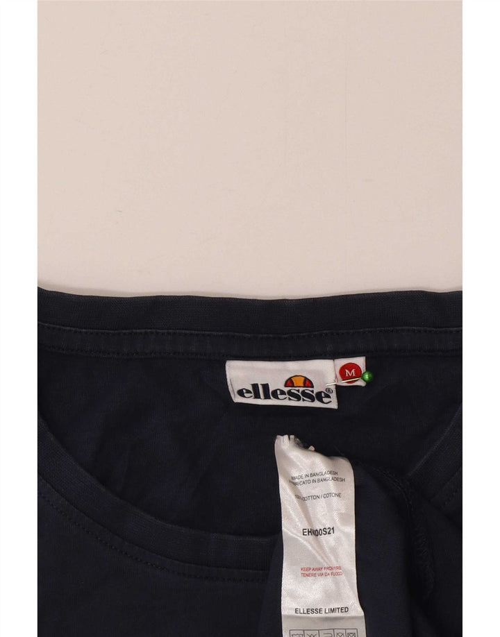 T-shirt męski Ellesse Top, średni, granatowy, bawełniany