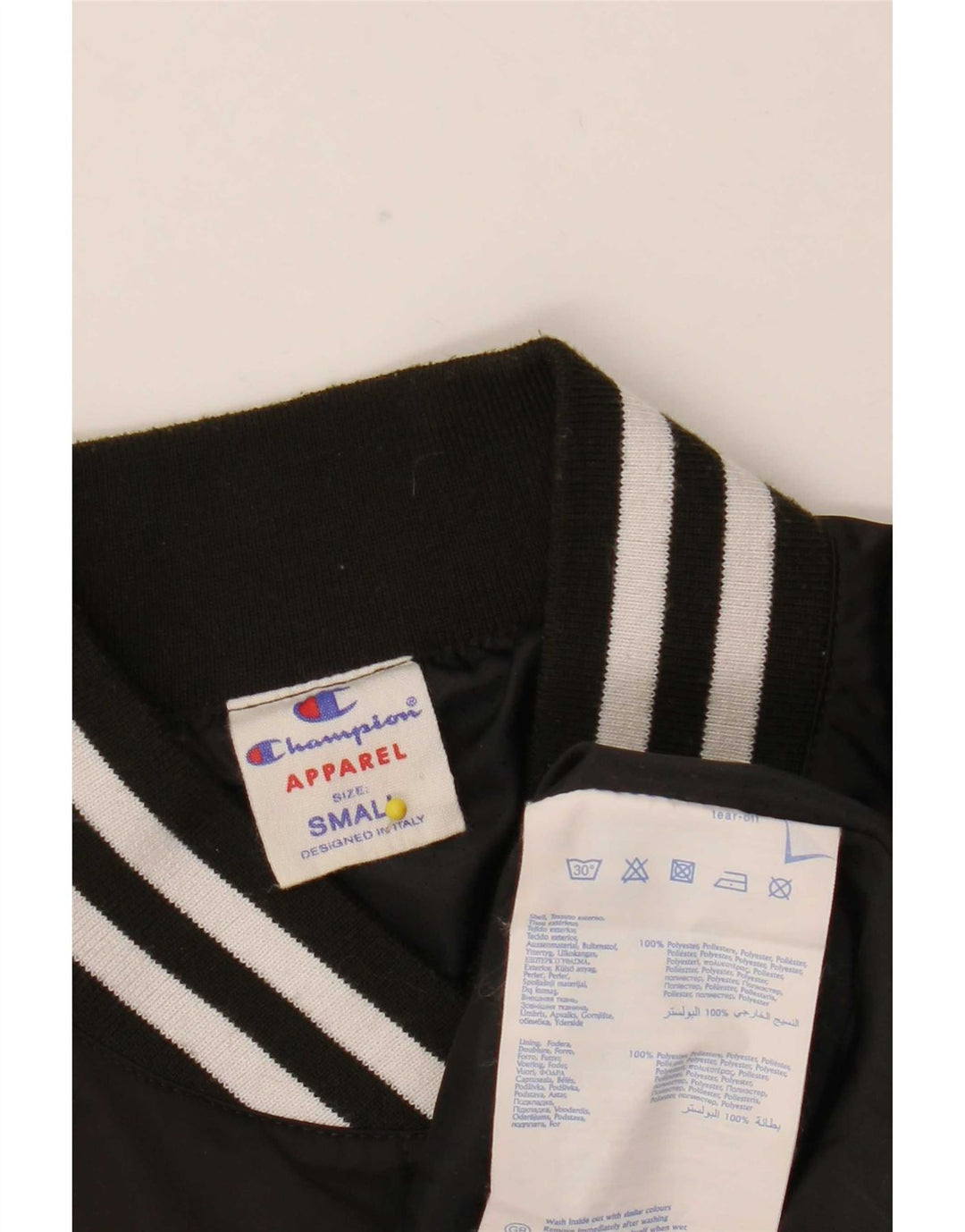 Damska kurtka Champion Varsity UK 10, mała, czarna, poliestrowa