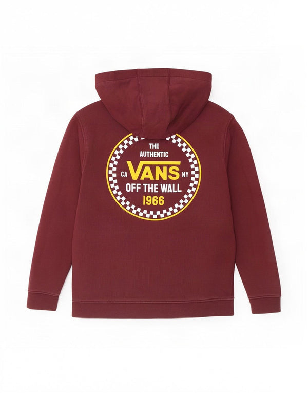 Chłopięcy sweter z kapturem Vans z grafiką, 10-11 lat, średni, bordowy, bawełniany