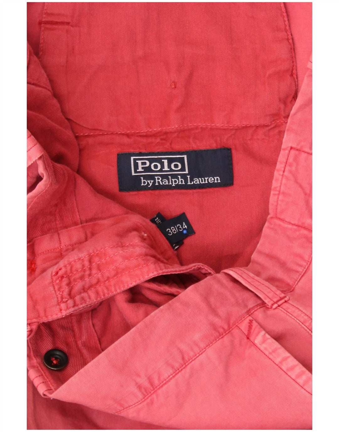 POLO RALPH LAUREN Męskie proste spodnie chino W38 L30 Różowa bawełna