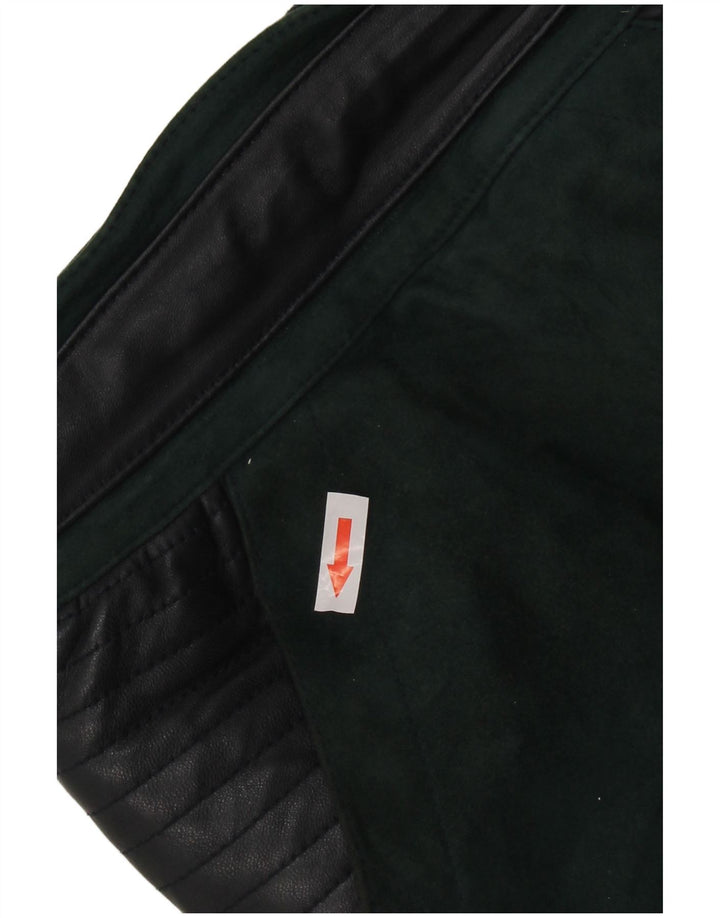 Zamszowa spódnica damska VINTAGE W26 Small Green