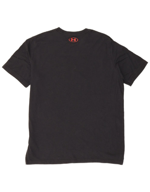 Męski T-shirt z grafiką Under Armour, duży, czarny, bawełniany
