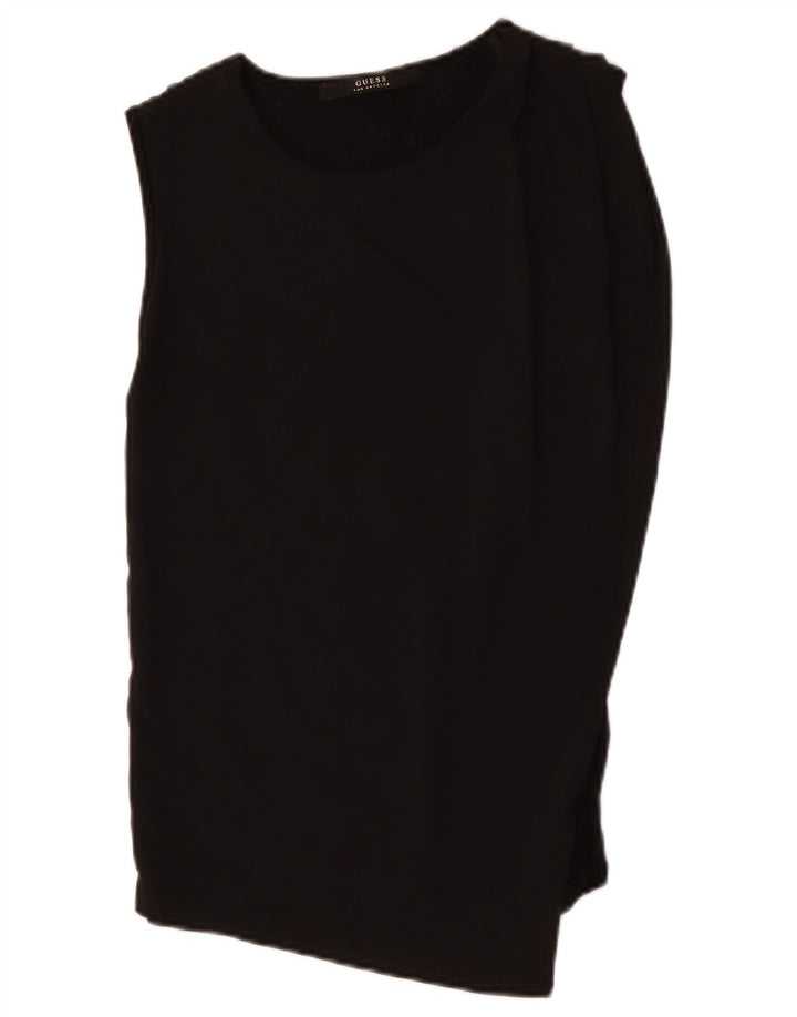 Damska asymetryczna bluzka bez rękawów Guess Top UK 8 Small Black