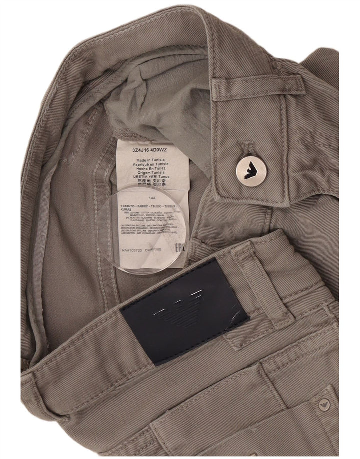 Dżinsy chłopięce Armani Slim 13-14 lat W26 L30 Szara bawełna