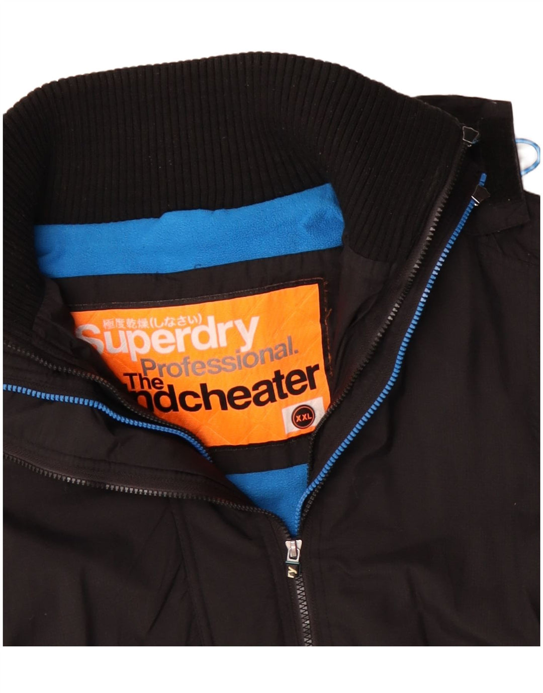Męska wiatrówka Superdry Graphic UK 44 2XL Czarny poliester