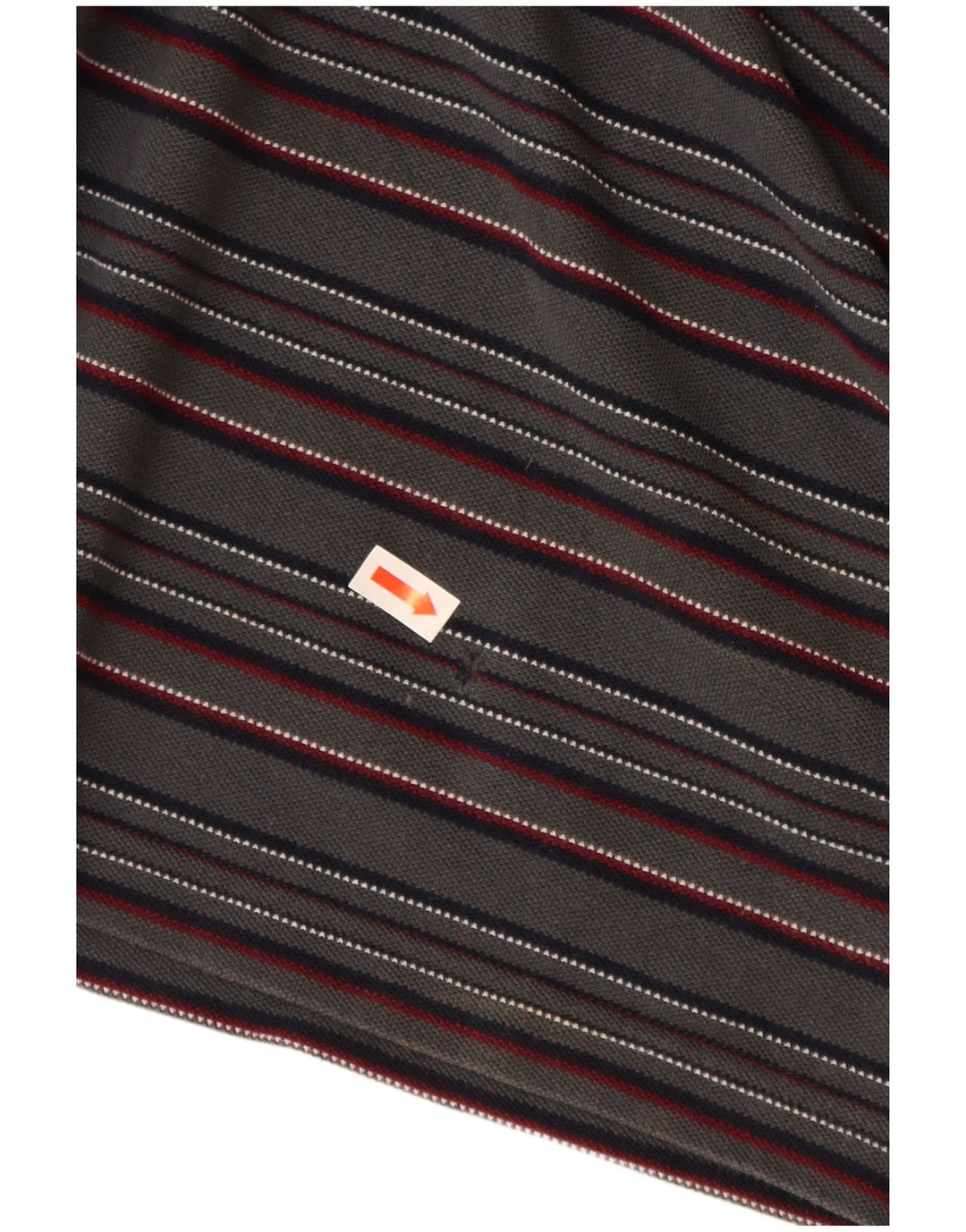 Męska koszulka polo z długim rękawem FRED PERRY Średnioszary, bawełniany w paski