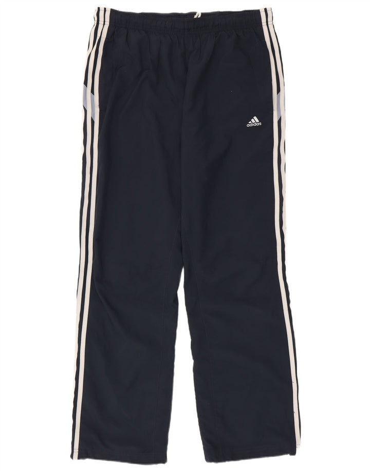 Męskie spodnie dresowe Adidas, średni granatowy poliester