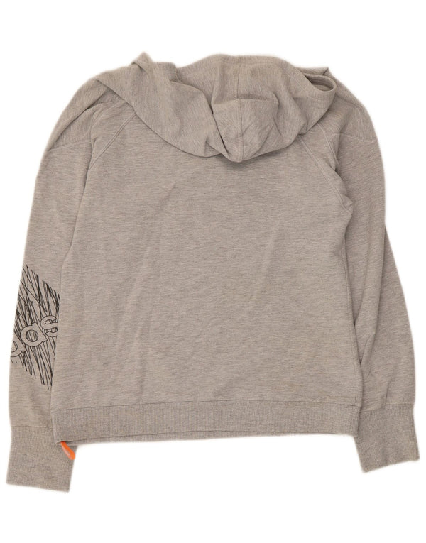 Damska bluza z kapturem Adidas Clima 365 Graphic UK 10 Small Grey Flecked