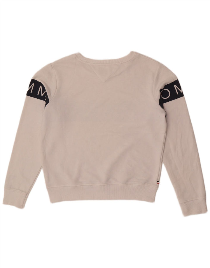 Damska bluza dresowa Tommy Hilfiger UK 14 w kolorze średniej bieli