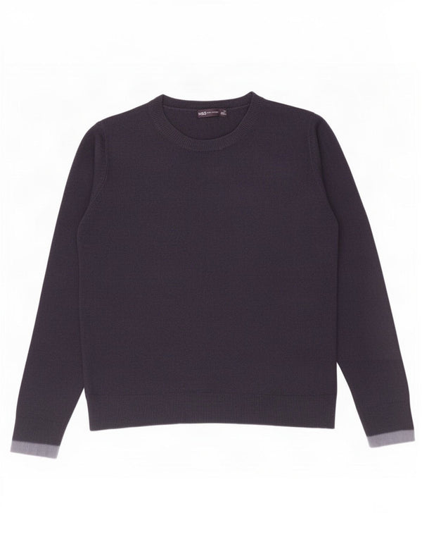 Sweter damski Marks & Spencer z okrągłym dekoltem, UK 12, średni granatowy