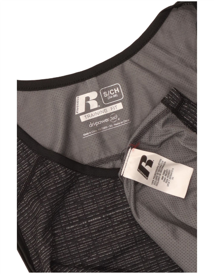 Męska kamizelka Russell Athletic Top UK 34/36, mały, szary, nakrapiany poliester