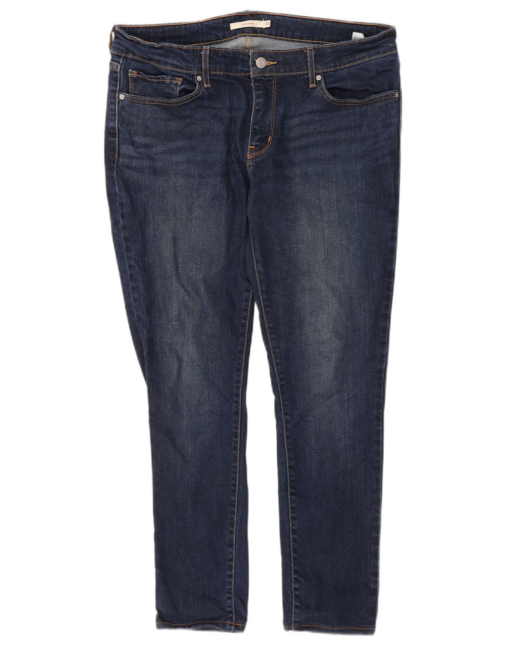 Damskie jeansy Levi's 711 Skinny W32 L27 Niebieski Lyocell