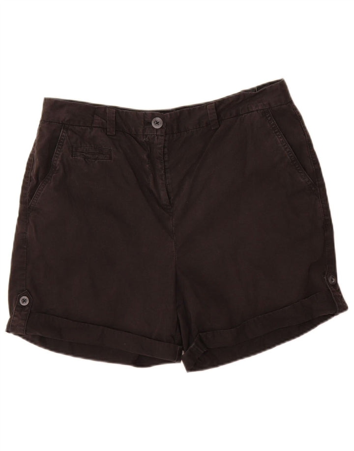 Marks & Spencer Damskie spodenki Chino UK 12 Medium W32 Czarne bawełniane