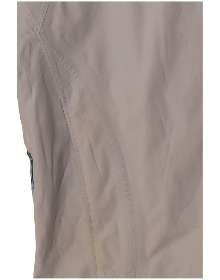 Damska kurtka wiatrówka z kapturem COLUMBIA UK 14 Średni niebieski nylon sportowy