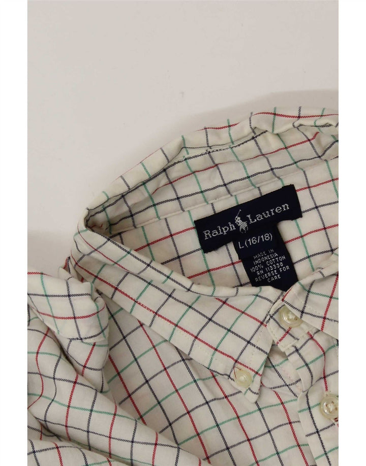 Koszula chłopięca Ralph Lauren 15-16 lat, duża, bawełniana w białą kratkę