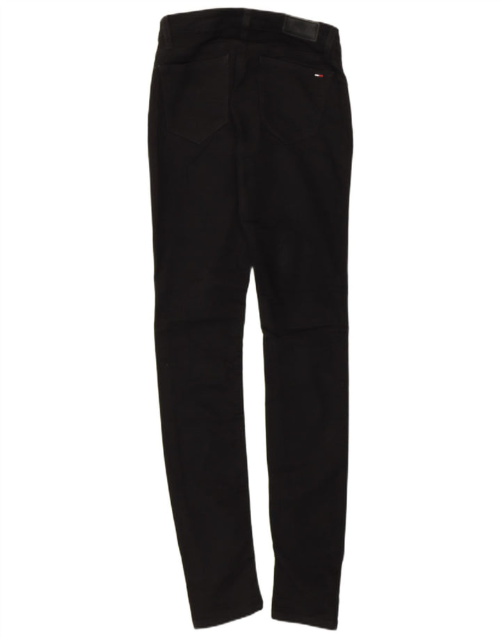 Damskie jeansy slim Tommy Hilfiger W25 L32 Czarne bawełniane