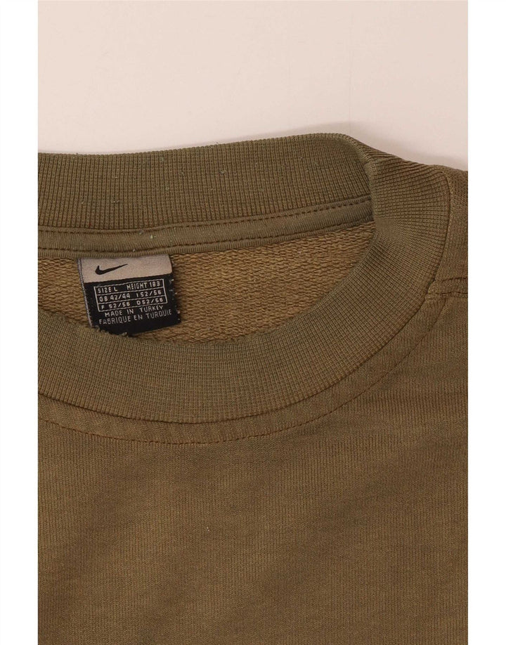 Męski sweter z grafiką Nike, UK 42/44, duży khaki