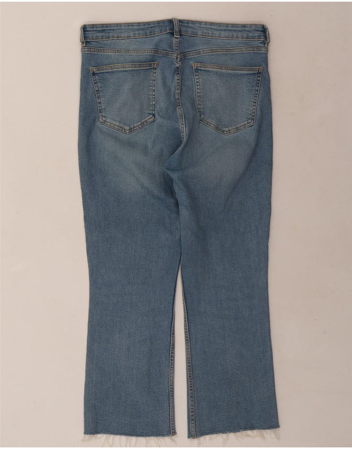 Dżinsy damskie Zara Crop Bootcut EU 46 XL W36 L25 Niebieskie