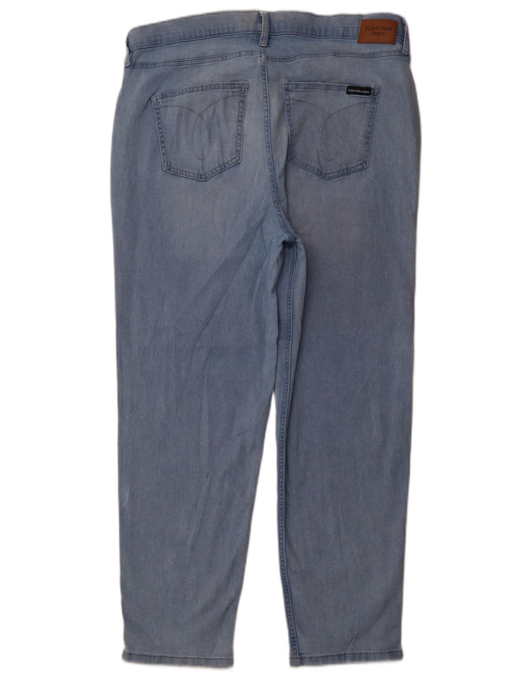 Damskie jeansy Calvin Klein Crop US 16 Large W33 L26 Niebieskie bawełniane