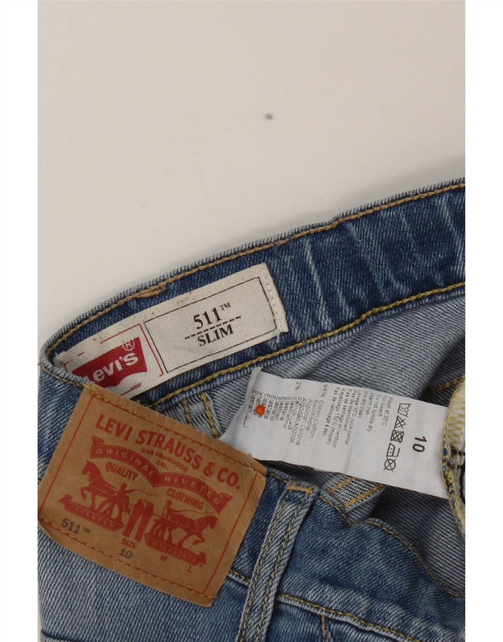 Szorty chłopięce Levi's 511 Slim Denim 9-10 lat W24 Niebieska bawełna