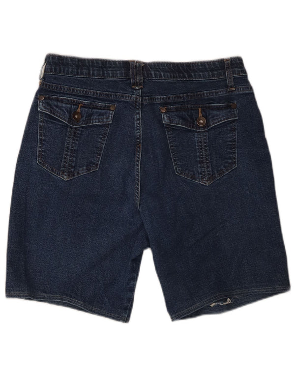 Damskie spodenki jeansowe LEE Comfort Fit z wysokim stanem US 10 Large W28, niebieska bawełna