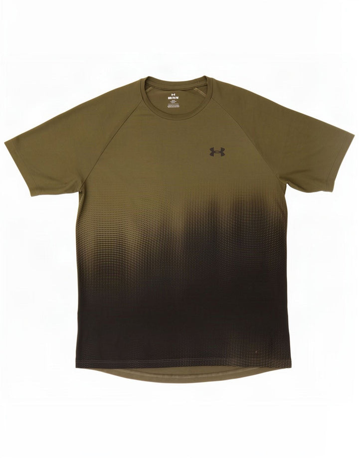 Męski t-shirt Under Armour, średni zielony poliester Tie Dye