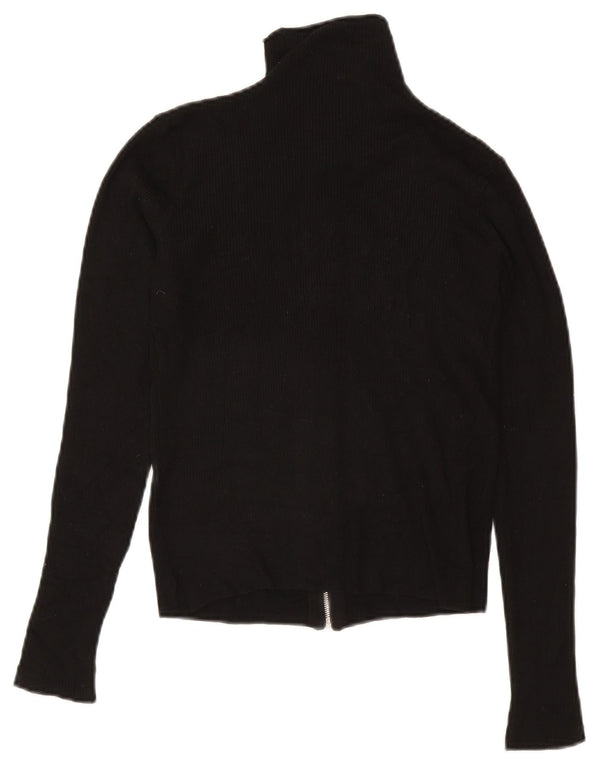 Zara Womens Cardigan Sweater UK 10 Small Black Viscose