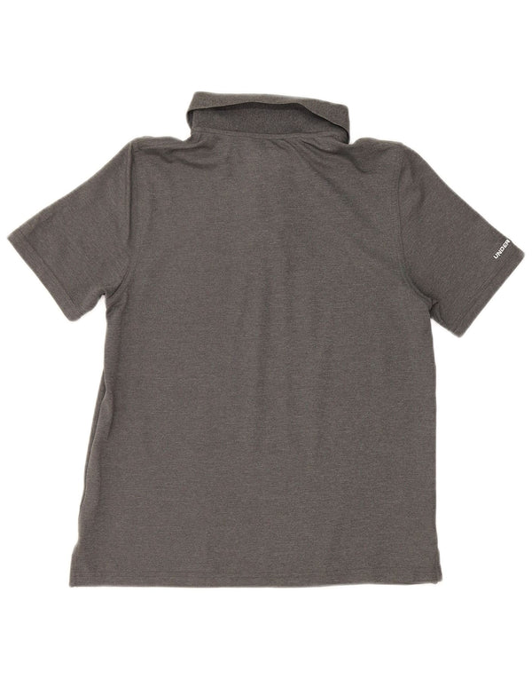 Chłopięca koszulka polo Under Armour Heat Gear na 11-12 lat, duża, szara, poliestrowa